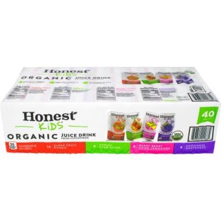 GREEN RABBIT HOLDINGS HONEST KIDS Organic Fruit Juice Drink Boxes Variety Pack, 6 oz, 40 Count 22001109